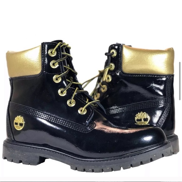 timberland patent leather boots